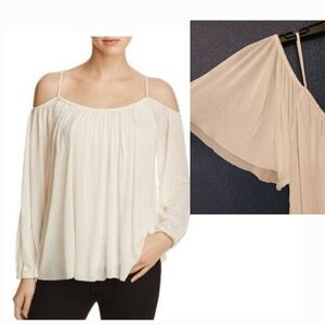 BAILEY 44 Flight Phase Short Sleeve Off Shoulder Lined Blouse Size Med.